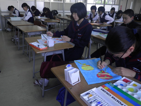 燈籠制作の様子２